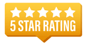 Five-Star-175 a yellow tag with white stars